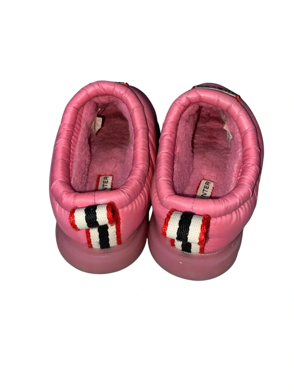 Hunter Cody Mule Toddler Size 9 Slip-On Shoe Pink Fleece Lined Water Resistant